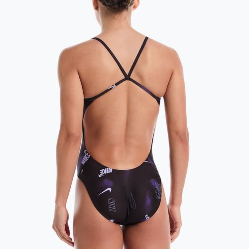 Дамски цял бански костюм Nike Hydrastrong Cutout purple