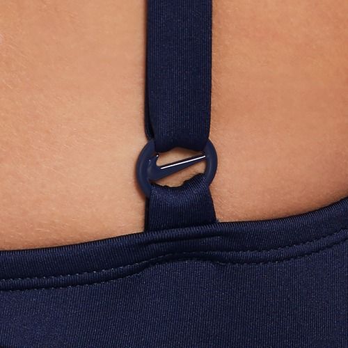 Дамски цял бански костюм Nike Essential V-Neck midnight navy