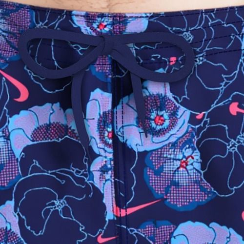 Мъжки шорти за плуване Nike Multi Poppy Print 5" Volley midnight navy