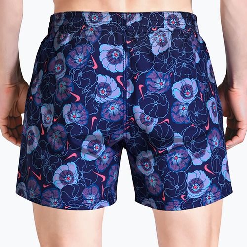 Мъжки шорти за плуване Nike Multi Poppy Print 5" Volley midnight navy