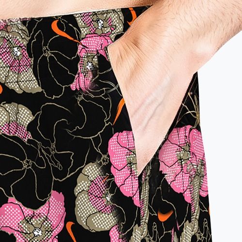 Мъжки шорти за плуване Nike Multi Poppy Print 5" Volley black