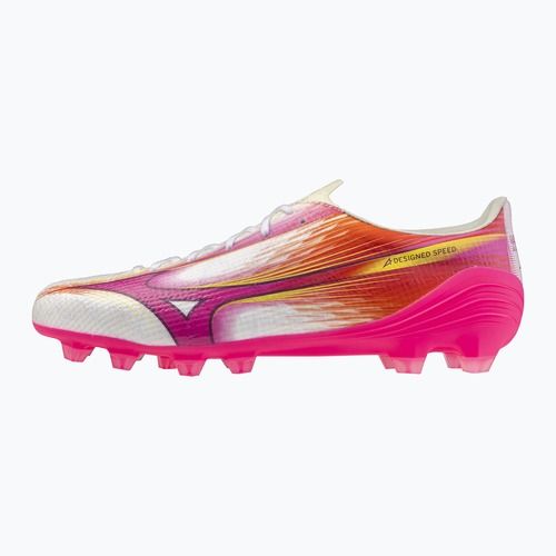 Футболни обувки Mizuno Alfa III Pro FG white/fuchsia purple