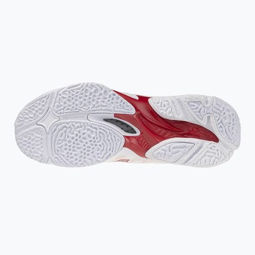 Дамски волейболни обувки Mizuno Wave Lightning Elite Mid white/rose elegance/lava falls