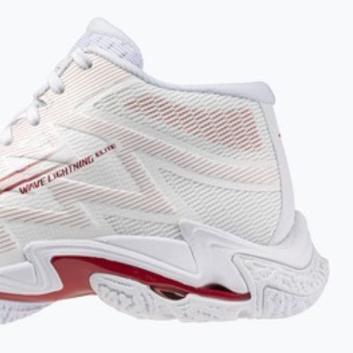 Дамски волейболни обувки Mizuno Wave Lightning Elite Mid white/rose elegance/lava falls