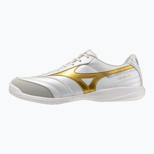 Футболни обувки Mizuno Morelia Sala Pro IN white/football gold/galaxy sil