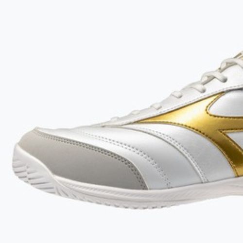 Футболни обувки Mizuno Morelia Sala Pro IN white/football gold/galaxy sil