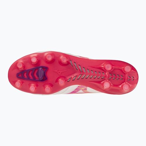 Футболни обувки Mizuno Morelia Neo IV Beta Elite FG white/pink tetra/fuchsia purple