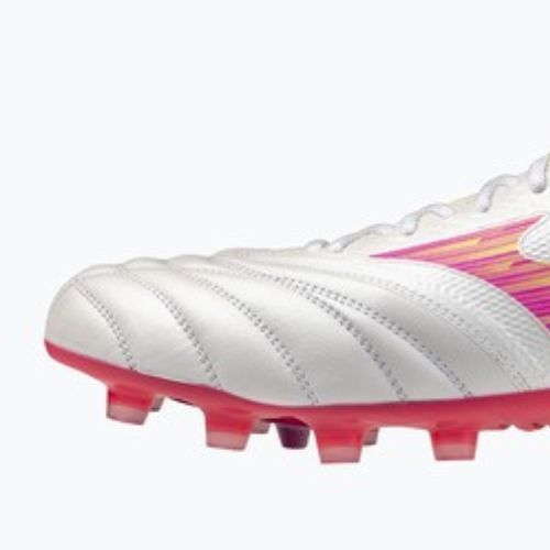 Футболни обувки Mizuno Morelia Neo IV Beta Elite FG white/pink tetra/fuchsia purple