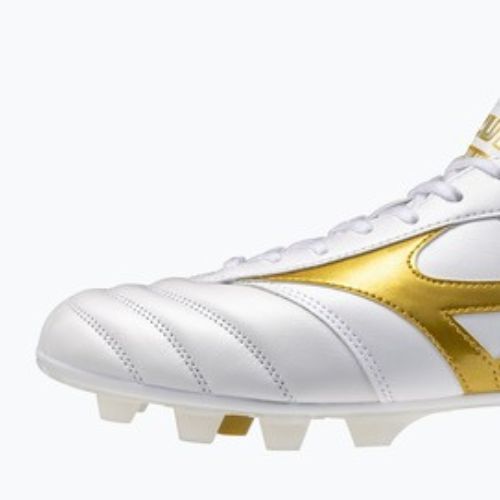 Футболни обувки Mizuno Morelia II Pro FG white/football gold/galaxy silver