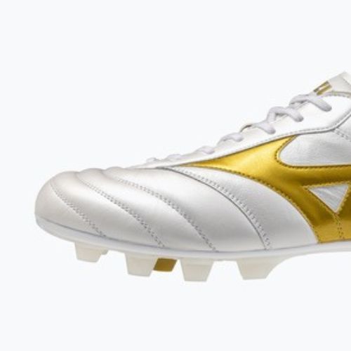 Футболни обувки Mizuno Morelia II Elite FG white/football gold/galaxy silver