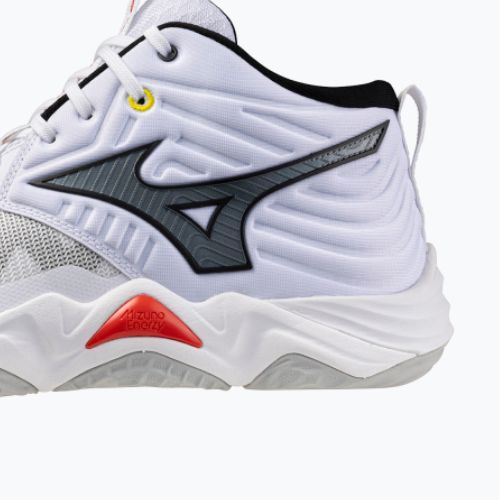 Обувки за волейбол Mizuno Wave Momentum Elite Mid white/black/fiery red