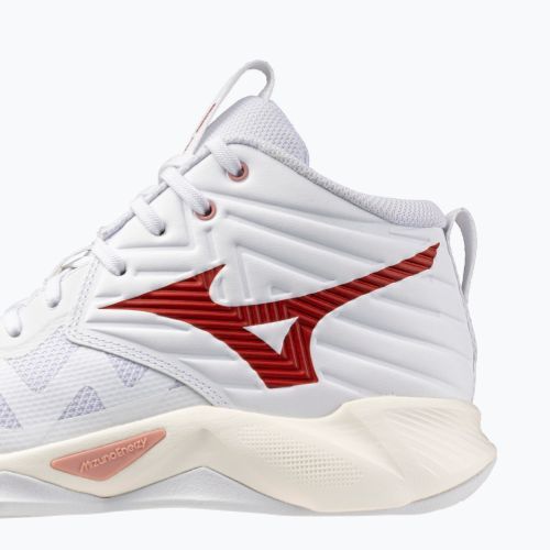 Дамски волейболни обувки Mizuno Wave Momentum Pro Mid white/rose elegance/lava falls