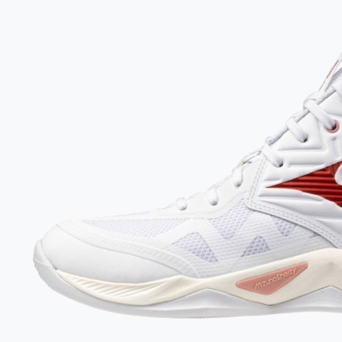 Дамски волейболни обувки Mizuno Wave Momentum Pro Mid white/rose elegance/lava falls