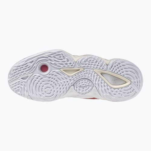 Дамски обувки за волейбол Mizuno Wave Momentum Elite Mid white/rose elegance/lava falls