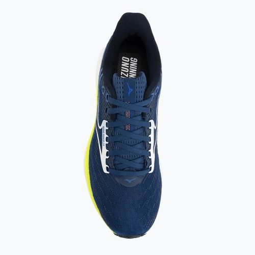 Мъжки обувки за бягане Mizuno Wave Rider 29 estate blue/white/lightning yellow