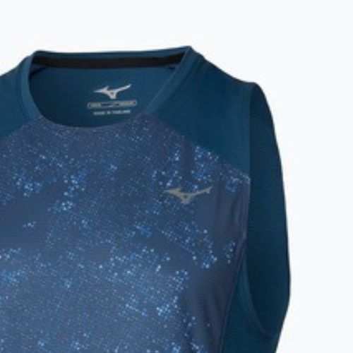 Мъжка тениска за бягане Mizuno Active DryAeroFlow Graphic Tank Top estate blue