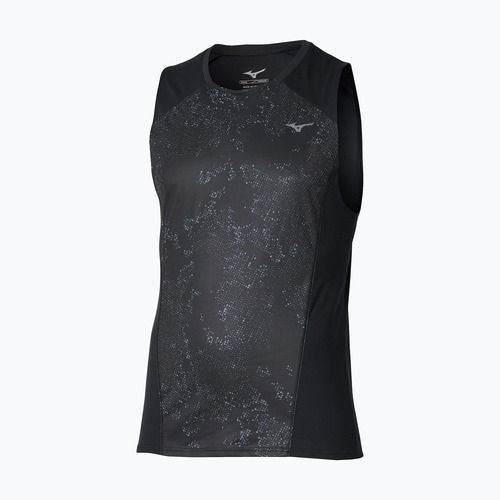 Мъжка тениска за бягане Mizuno Active DryAeroFlow Graphic Tank Top black/gray