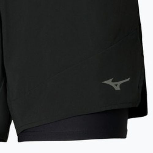 Дамски шорти за бягане Mizuno Active 2in1 4.5 black