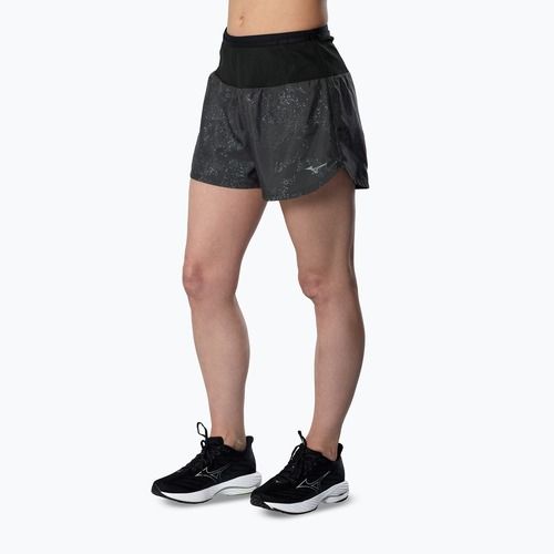 Дамски шорти за бягане Mizuno Active Graphic Multi Pocket black