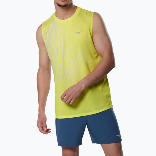 Мъжка тениска за бягане Mizuno Core Graphic Sleeveless lightning yellow