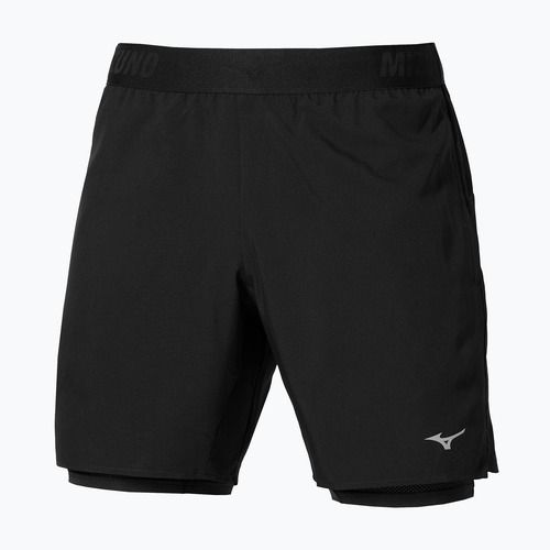 Мъжки шорти за бягане Mizuno Core 7,5 inches 2in1 black