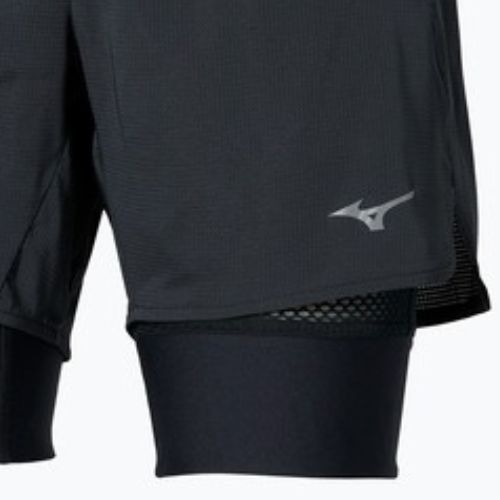 Дамски шорти за бягане Mizuno Trail Multipocket 2in1 black