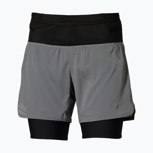 Дамски шорти за бягане Mizuno Trail Multipocket 2in1 lava smoke