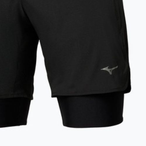 Мъжки шорти за бягане Mizuno Trail Multipocket 2in1 black