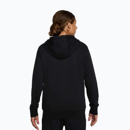 Мъжки суитшърт Nike Club FZ Hoodie black/black/white
