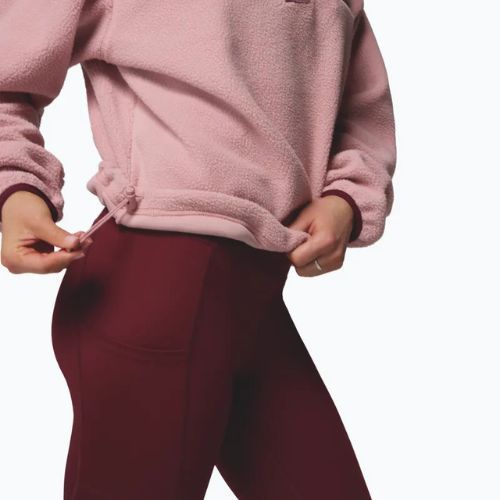 Дамски поларен суитшърт Columbia Helvetia II Cropped Half Snap Fleece eraser pink/fig/rich wine