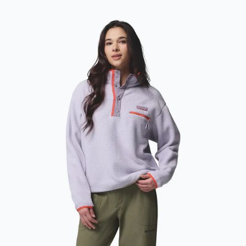 Дамски поларен суитшърт Columbia Helvetia II Cropped Half Snap Fleece lavender pearl/shale purple/zing