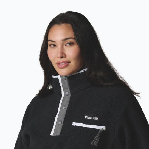 Дамски поларен суитшърт Columbia Helvetia II Cropped Half Snap Fleece black