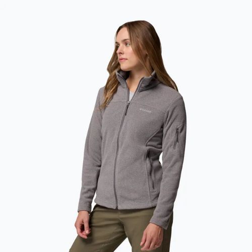 Дамски поларен суитшърт Columbia Fast Trek II city grey heather/city grey
