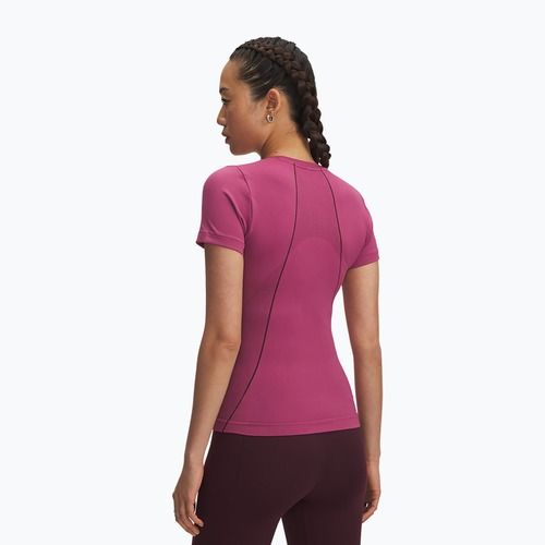 Дамска тениска за тренировка Under Armour Vanish Seamless fuchsia dusk/dark maroon/dark maroon