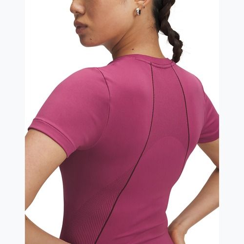 Дамска тениска за тренировка Under Armour Vanish Seamless fuchsia dusk/dark maroon/dark maroon
