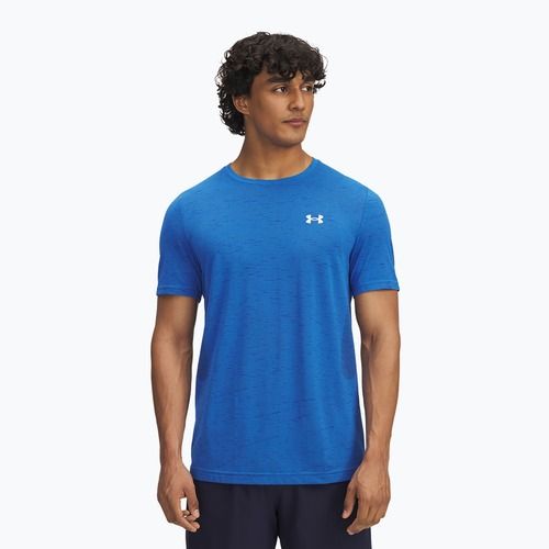 Мъжка тениска за тренировка Under Armour Vanish Seamless blue atlantis/white