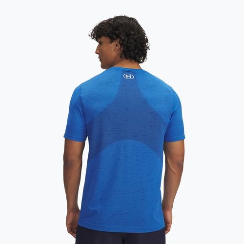 Мъжка тениска за тренировка Under Armour Vanish Seamless blue atlantis/white