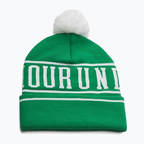 Мъжка зимна шапка Under Armour Halftime Pom Beanie team kelly green/white/white
