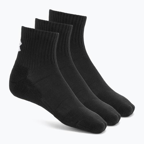 Чорапи Under Armour Training Cotton Quarter 3 чифта black/black/white