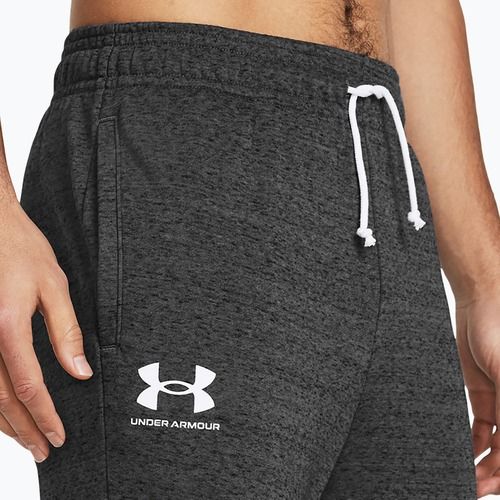 Мъжки панталони Under Armour Rival Terry Jogger, castlerock light heather/onyx white