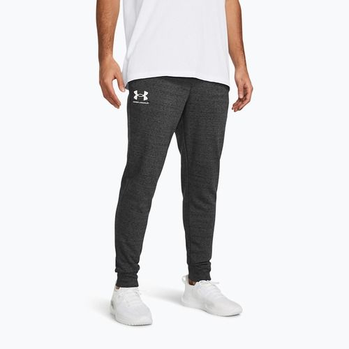 Мъжки панталони Under Armour Rival Terry Jogger, castlerock light heather/onyx white