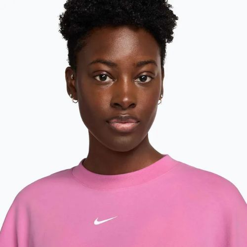 Дамски суитшърт за тренировка Nike Pro Dri-Fit Loose Crew-Neck playful pink/pink foam/white