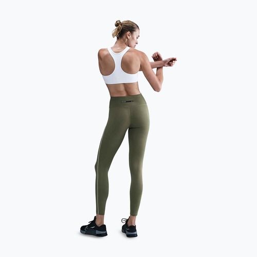 Дамски клин Nike One High-Waisted medium olive/white