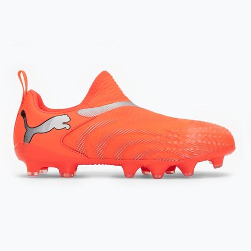 Детски футболни обувки PUMA Future 9 Match LL FG/AG Jr glowing red/puma white/puma black/puma silver