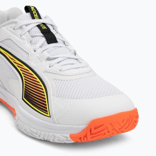 Обувки за хандбал PUMA Accelerate Pro 4 Game On puma white/glowing red/ultra blue