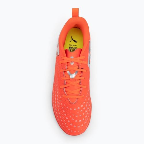 Детски футболни обувки PUMA Future 9 Play IT Jr glowing red/puma white/puma black/puma silver