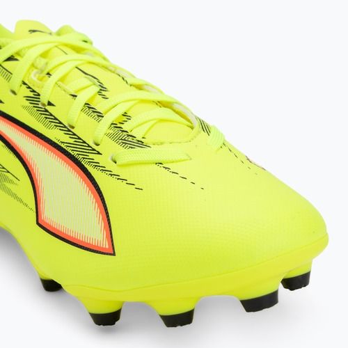 Детски футболни обувки PUMA Ultra 6 Play FG/AG Jr yellow alert/puma black/glowing red/lime squeeze