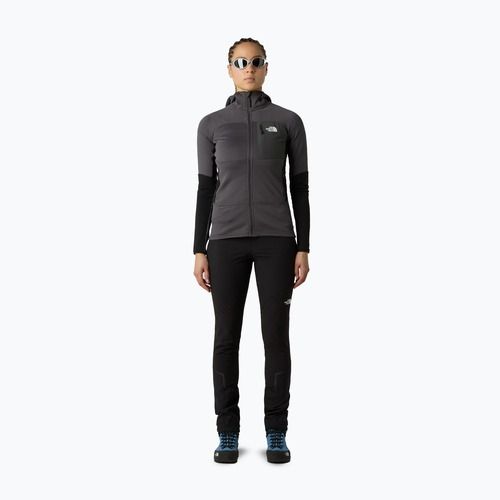 Дамски суитшърт The North Face Polartec Powergrid Stormgap Hoodie anthracite grey/bla