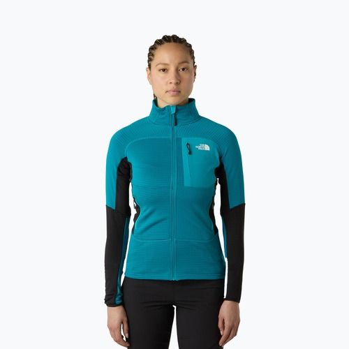 Дамски суитшърт The North Face Polartec Powergrid Stormgap антрацитено сив/tnf черен