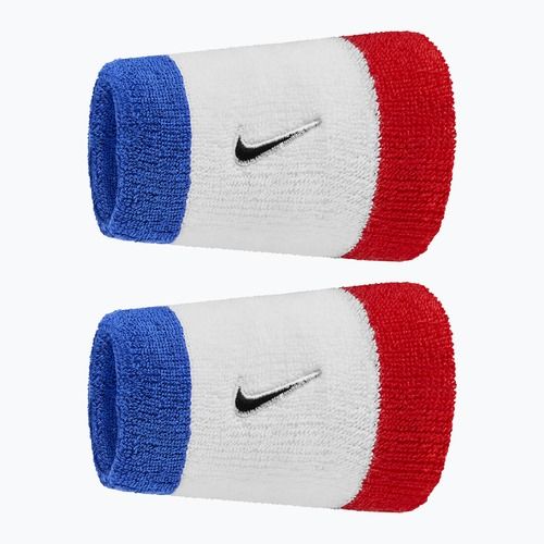 Хавлиени накитници Nike Swoosh Classic Doublewide Wristbands 2 бр. game royal/university red/black